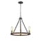Z-Lite Kirkland 3 Light Chandelier, Rustic Mahogany 472-3RM - alternate 1